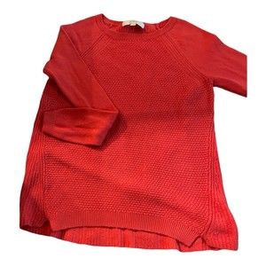 Loft women's sweater   size M, Long sleeve  color red. Pre-owned